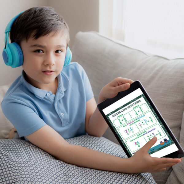 Adding like fractions poster download tablet