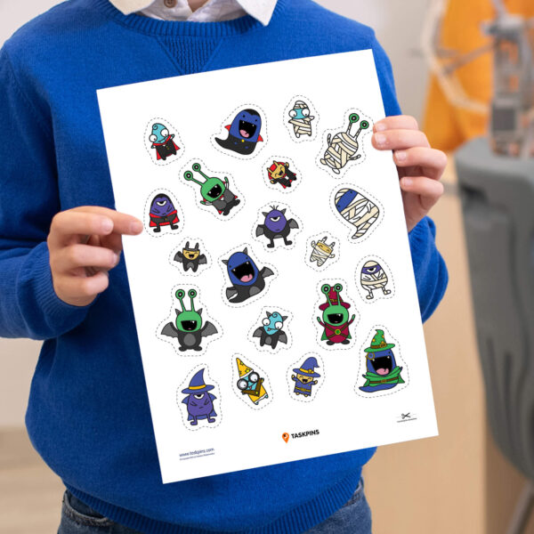 Halloween themed craft stickers