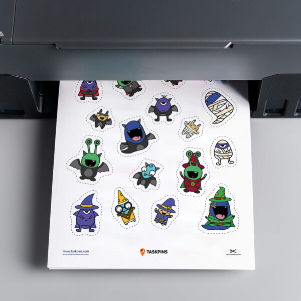 Kids spooky sticker set