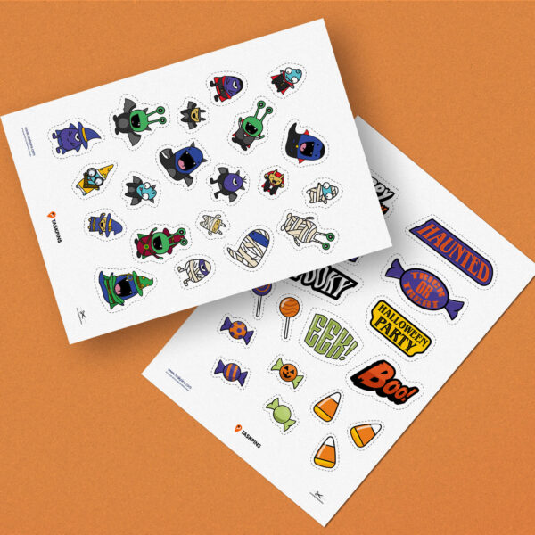 Halloween sticker sheets