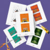 printable Halloween treat bag print