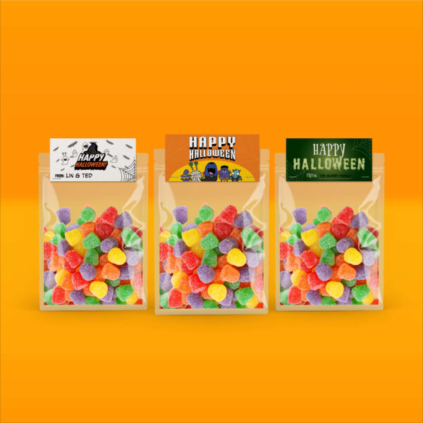 print Halloween treat bag labels