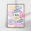 Affirmations Poster for Homeschool