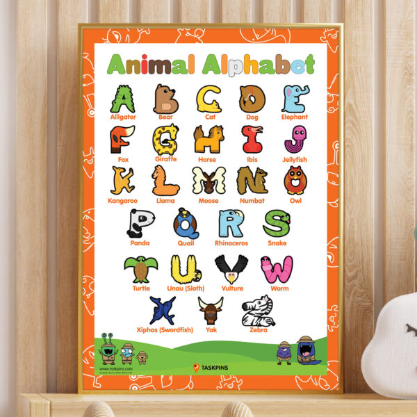 Animal Alphabet Poster - Image 51