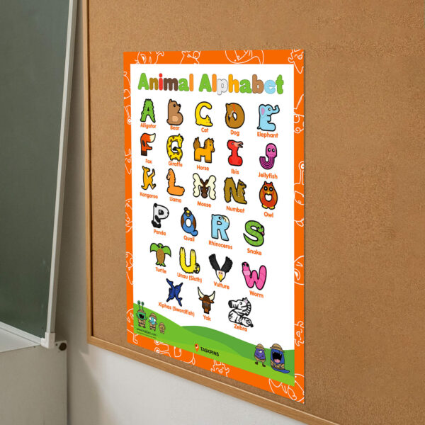 Animal Alphabet Poster - Image 58