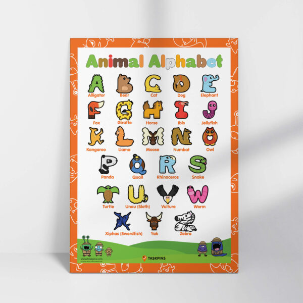 Animal Alphabet Poster - Image 56