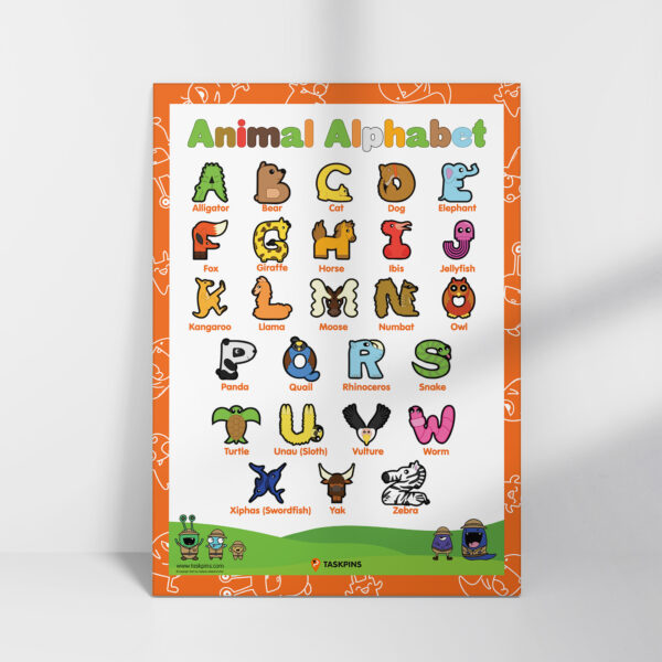 Animal Alphabet Poster - Image 37