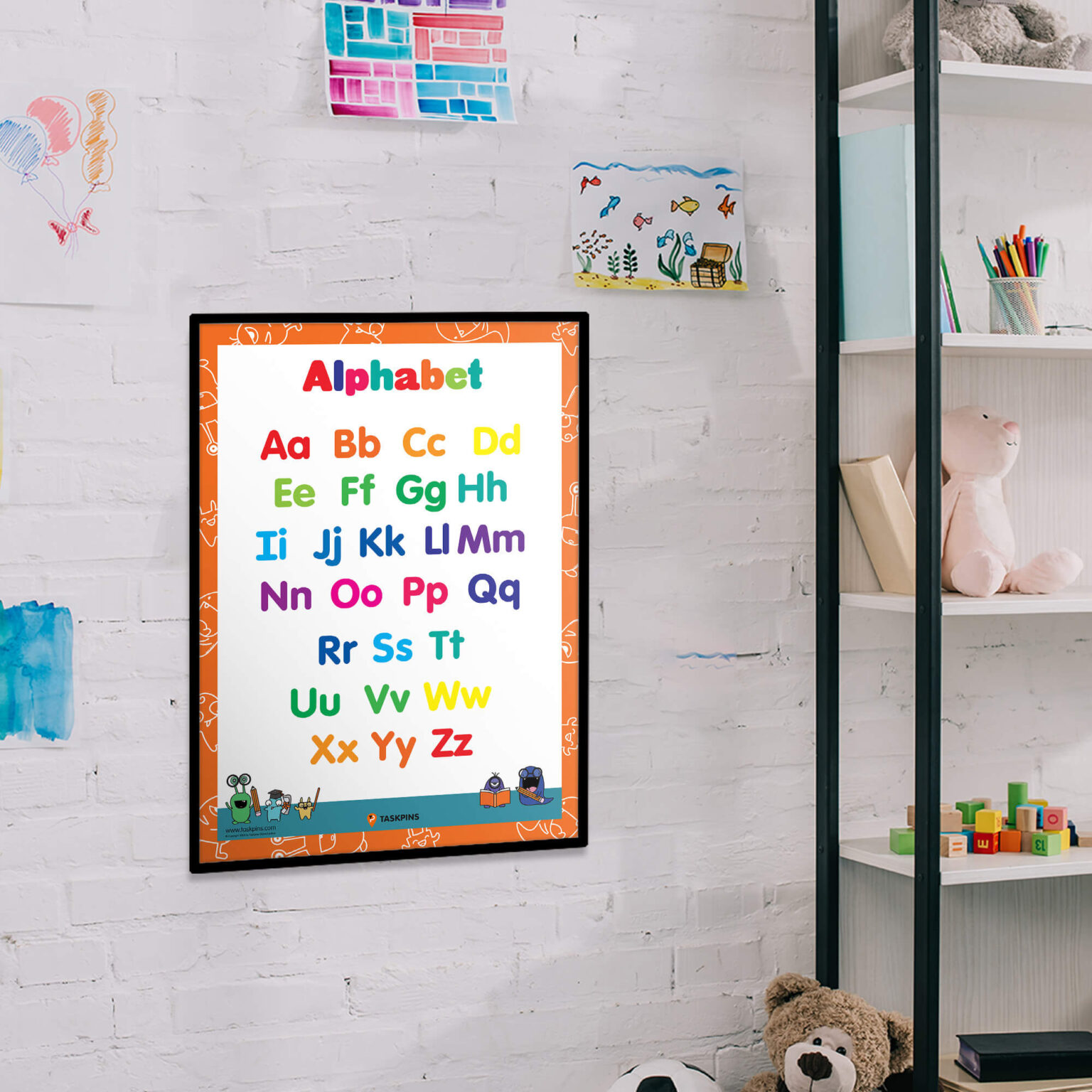Alphabet Poster For Kids Digital Download and Printable PDF
