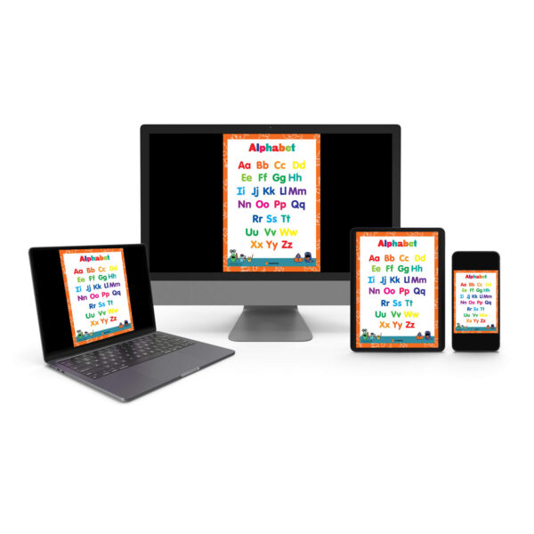 Digital Alphabet Poster for Devices
