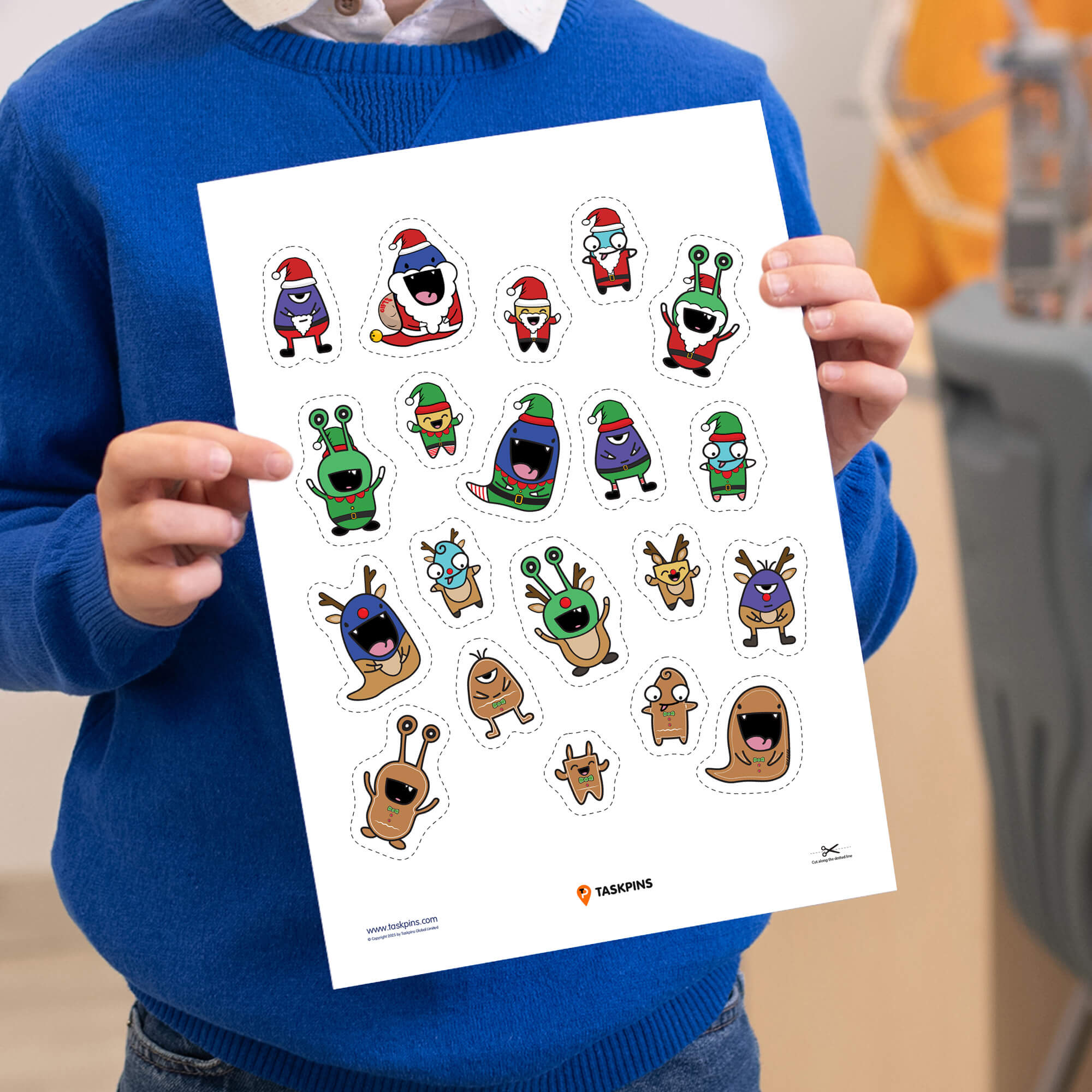 Christmas themed stickers printable