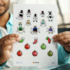 Christmas holiday sticker sheets