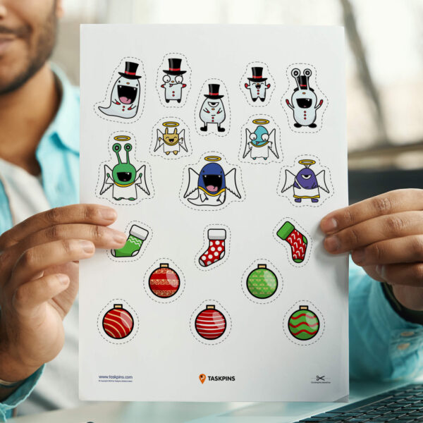 Christmas holiday sticker sheets