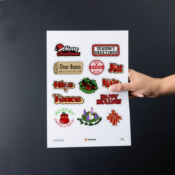 Kids Christmas sticker printouts