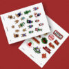 Printable Christmas themed stickers