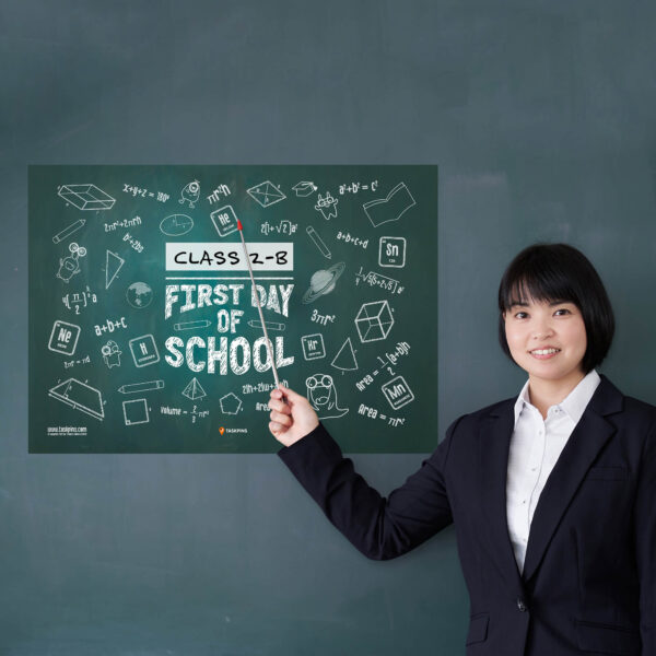 First Day of School Poster teacher aid