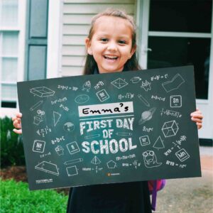 My First Day of School Poster Customizable printable