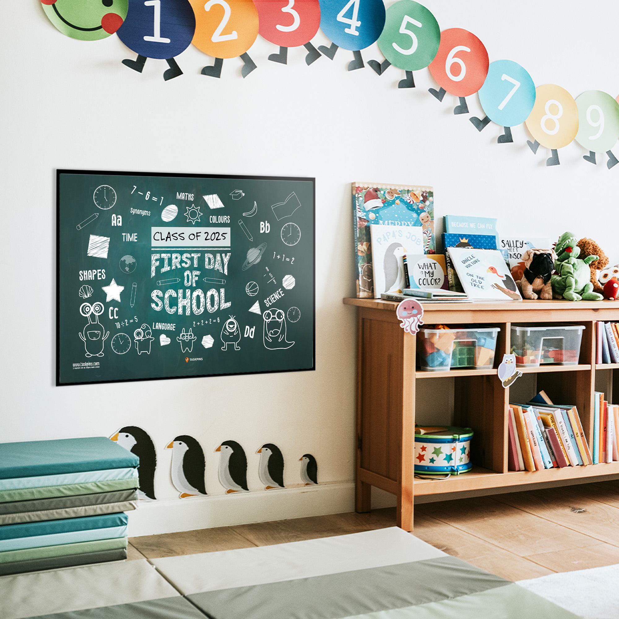 My First Day of School Sign preschool poster