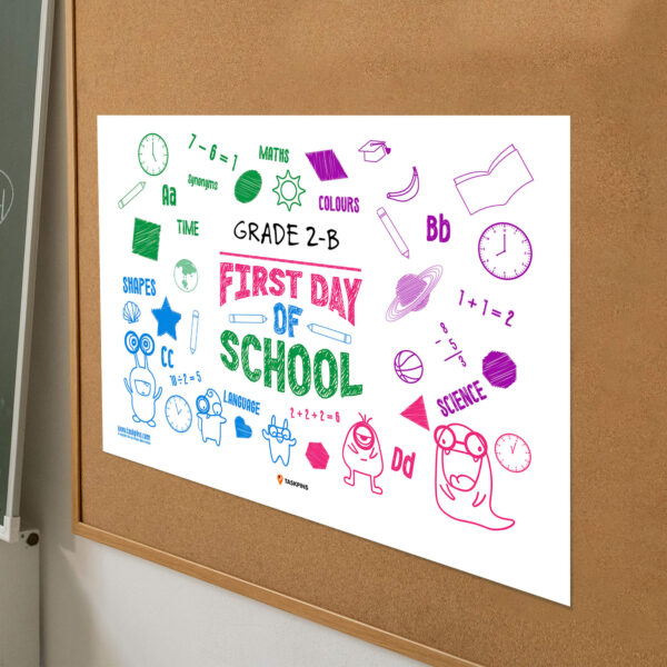 My First Day of School Sign classroom personalization