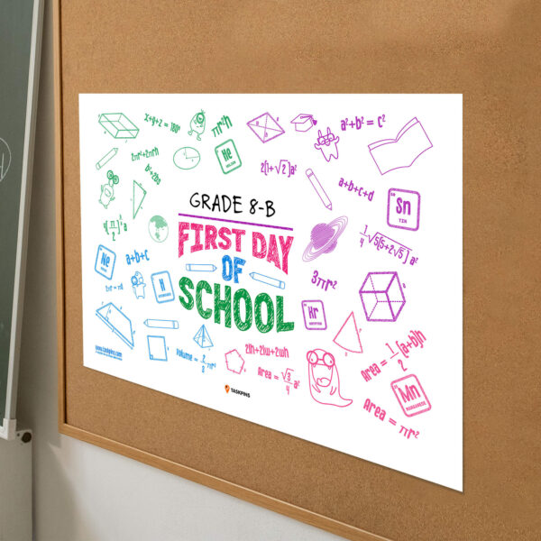 First Day of School Poster middle school decor