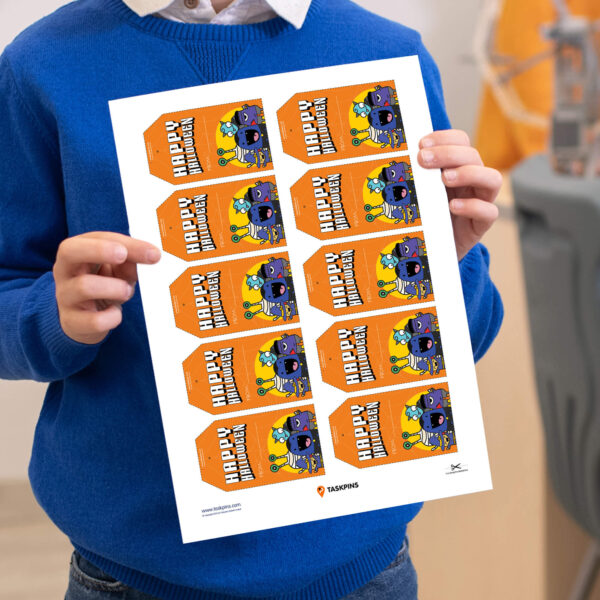 print Halloween gift tags