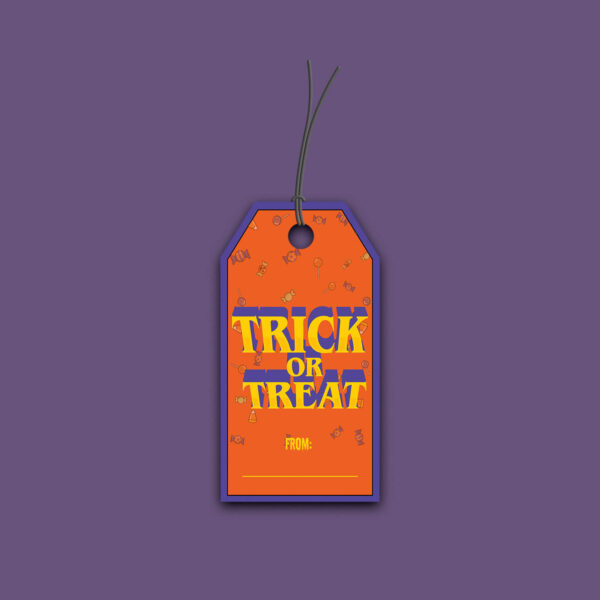 print Halloween gift tag decor
