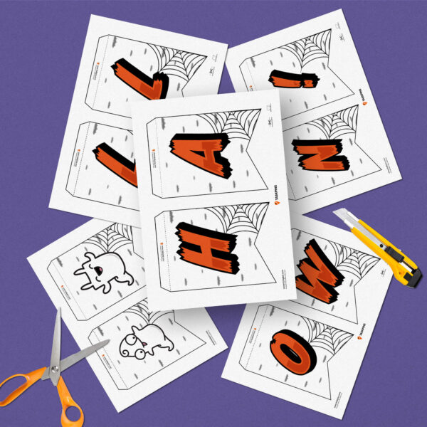 print Halloween party banner