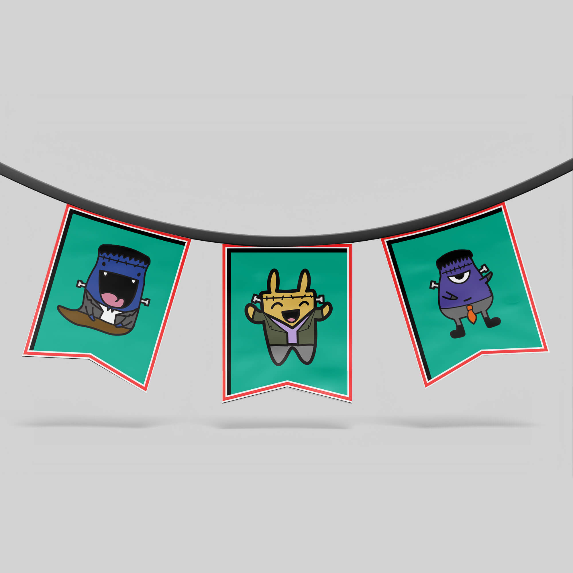 print Halloween DIY banner