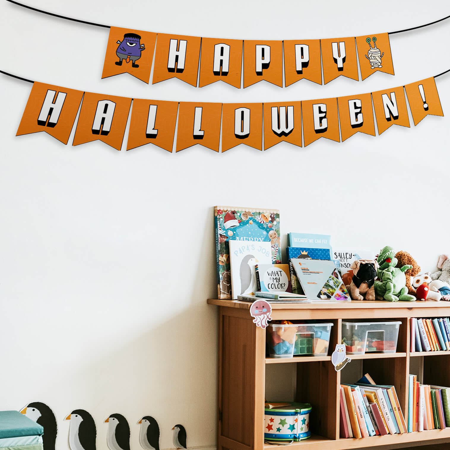 digital download Halloween banner crafts