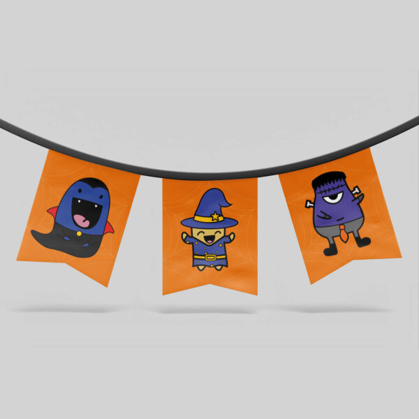 printable Halloween party banner crafts