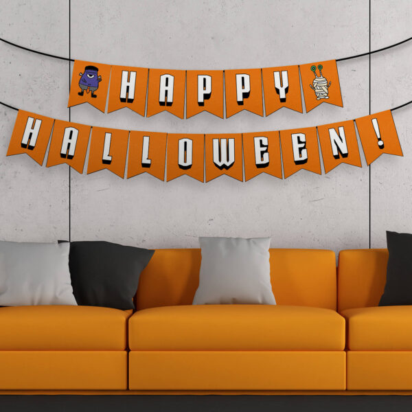 printable Halloween crafts banner