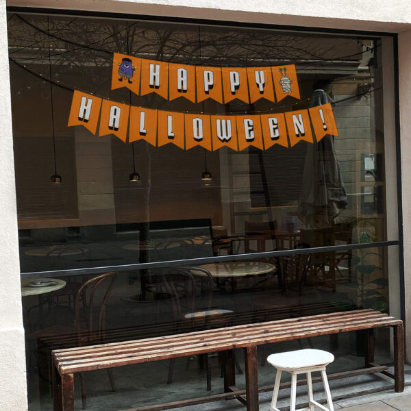 digital download Halloween banner print