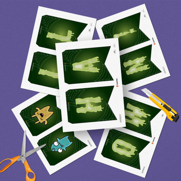 digital download Halloween craft banner