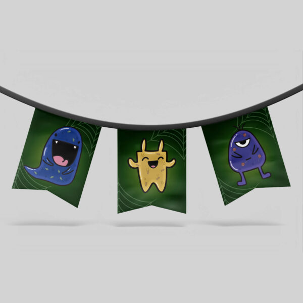 printable Halloween party decor banner