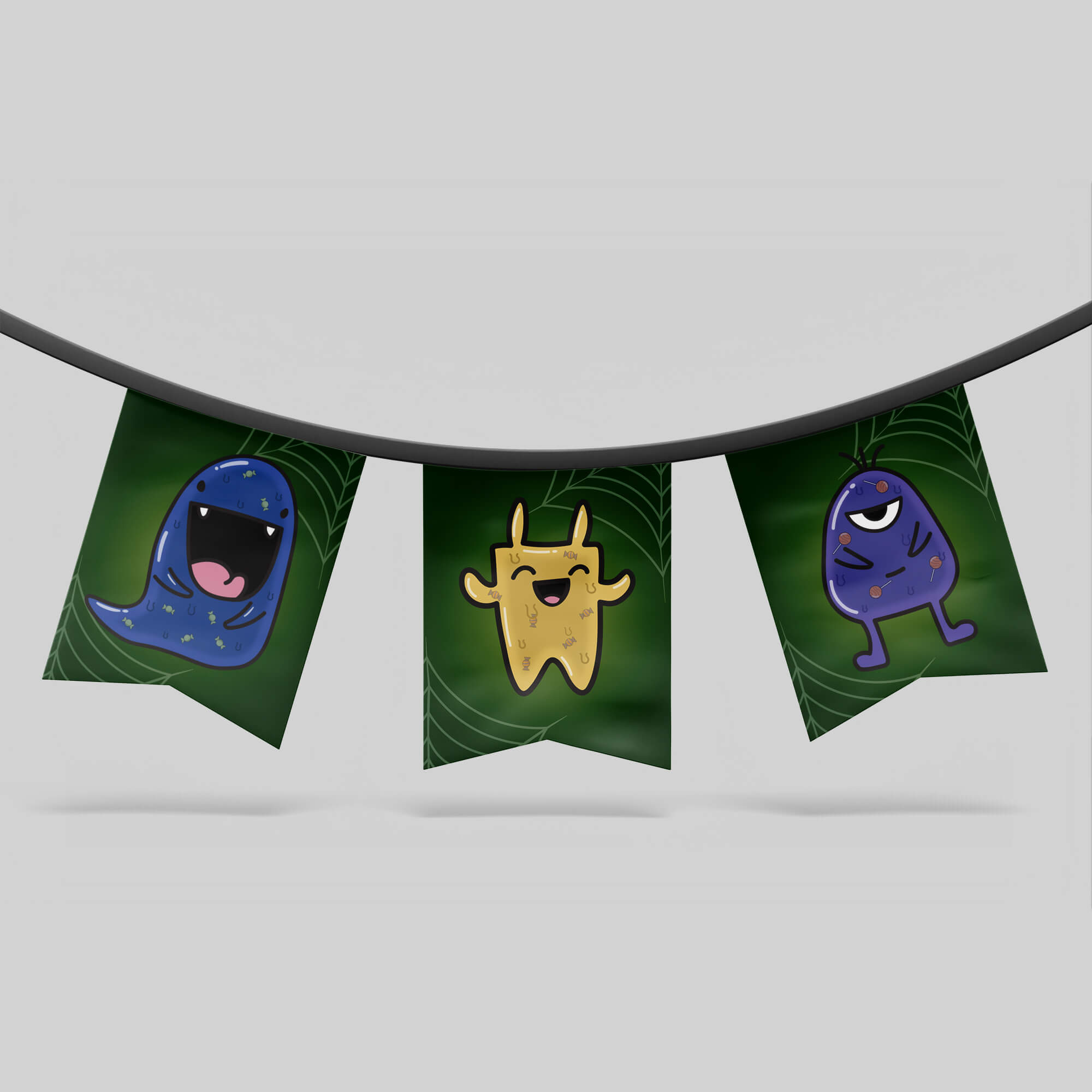 printable Halloween party decor banner