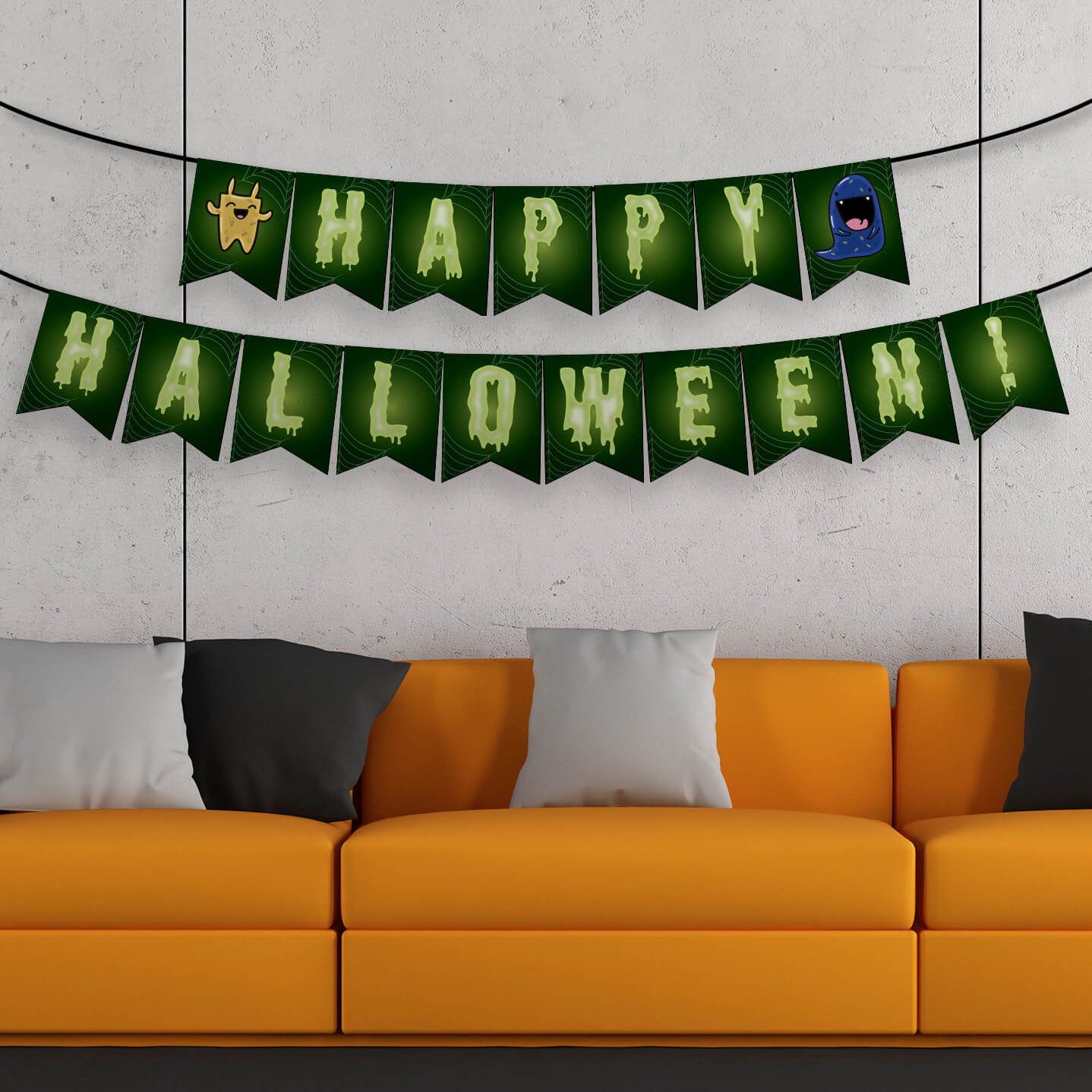 download Halloween party DIY banner