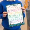 digital Roman numerals resource decor