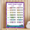 piano chords poster