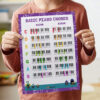 kids piano chords poster