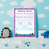 educational music notes print