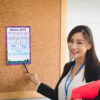 music notes education poster