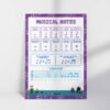 music notes reference print