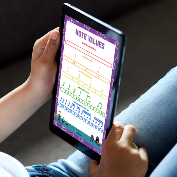 digital music note value chart