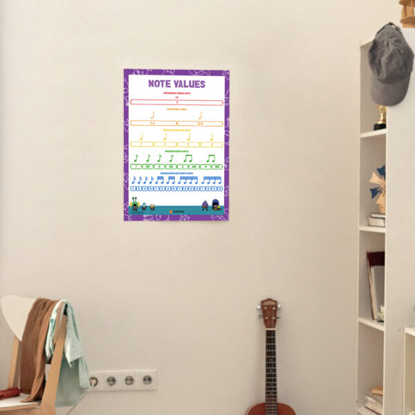 printable music note value chart print