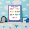major piano scale poster printable