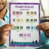 Digital piano major scales printout