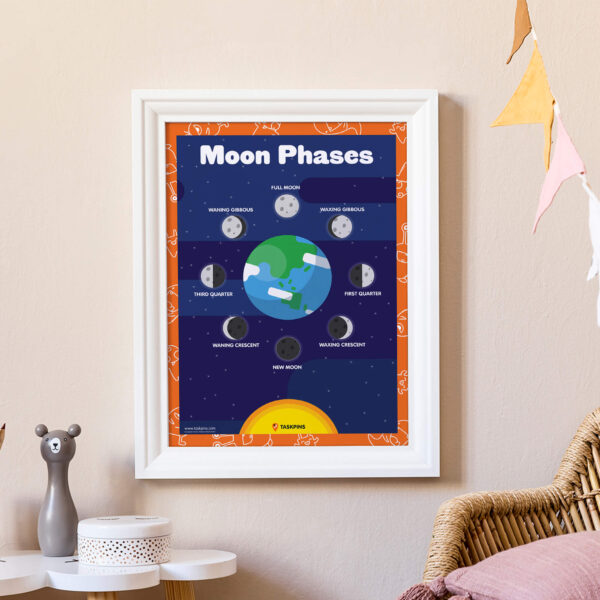 moon phases resource print