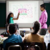 back to school poster projector