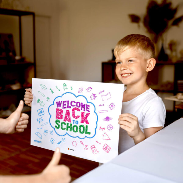 Back to School Sign Printable student welcome poster