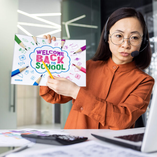 welcome back to school sign teacher aid