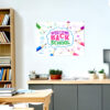 welcome back to school sign educational wall art